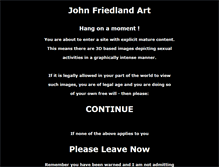 Tablet Screenshot of johnfriedlandart.com